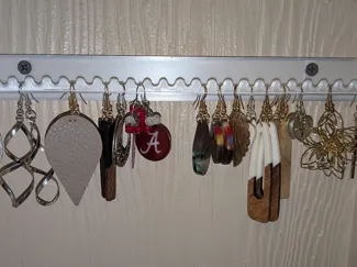 Earring Holder -3mm pilot holes for screw mount