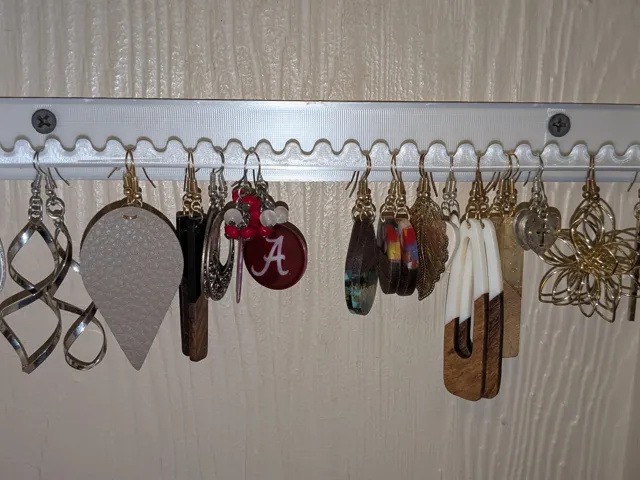 Earring Holder -3mm pilot holes for screw mount