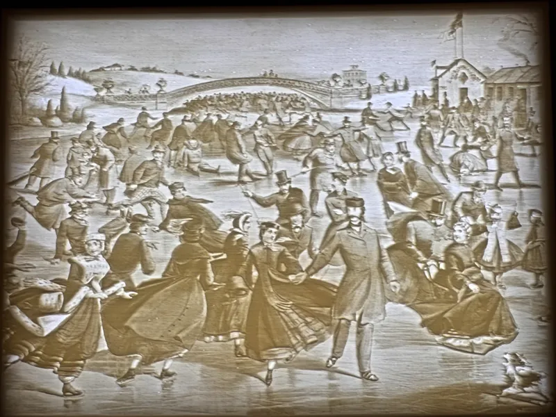 Central Park Winter by Currier & Ives Lithophane