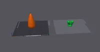 200% Scale, 2 plates: 0.2mm layer, 2 walls, 15% infill