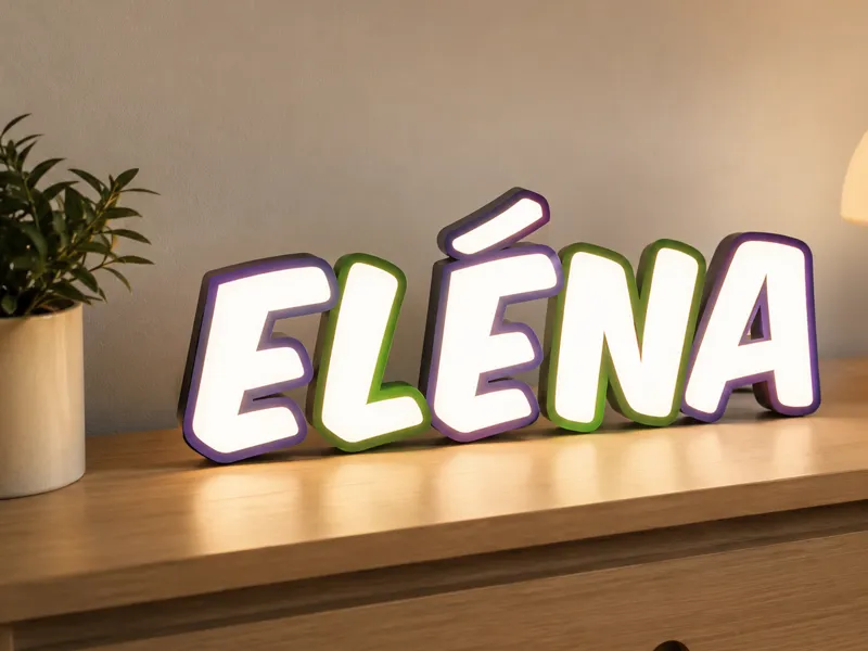 LED-Namenslampe ELÉNA