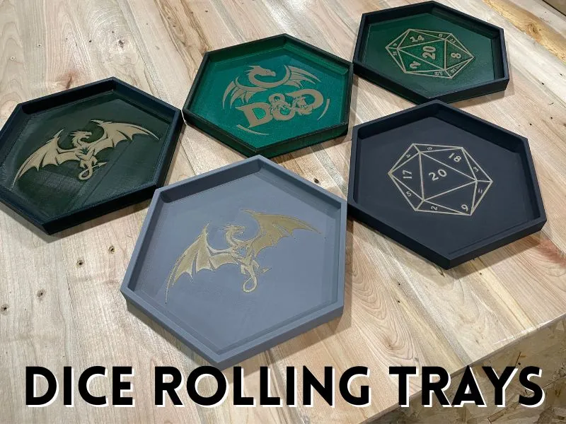 Dungeons and Dragons Dice Rolling Tray