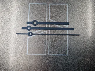 Zeigersatz für Quartzuhrwerke (56x56mm)