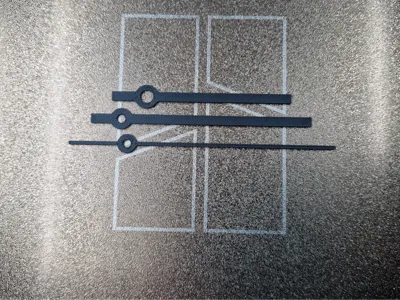 Hand set for quartz clock movements (56x56mm)