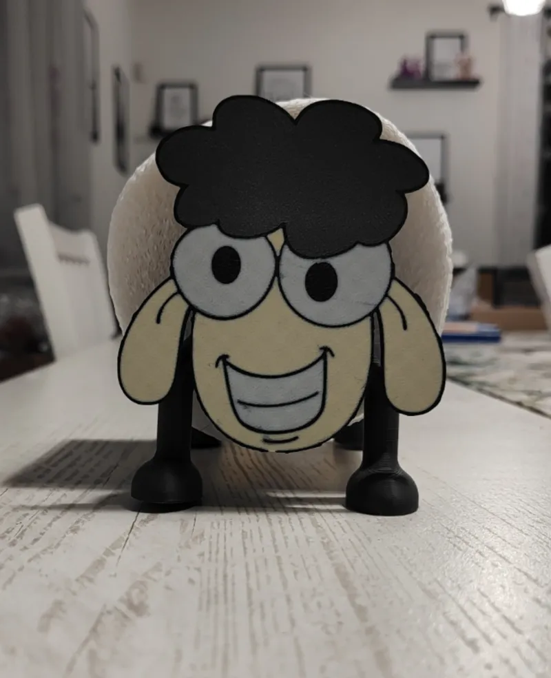 Smiling sheep- paper holder