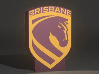 Brisbane Broncos 2026 Edition Logo Lightbox