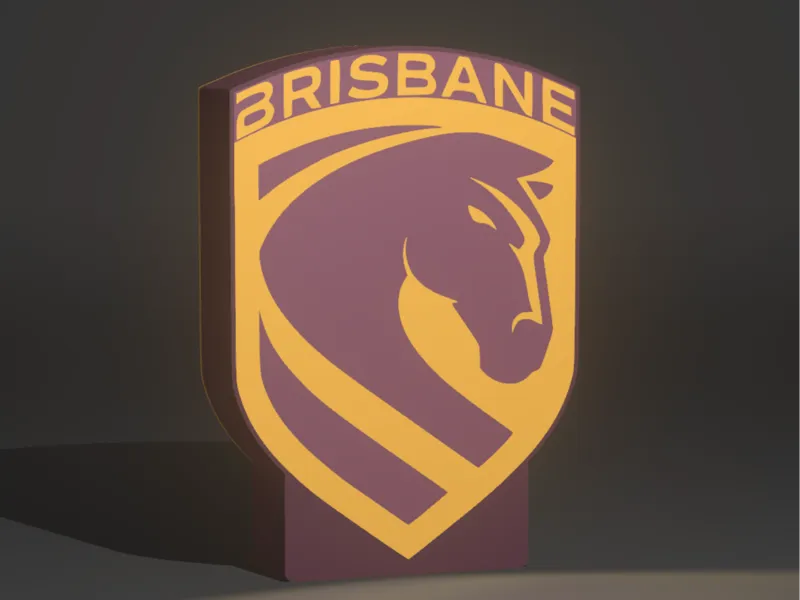 Brisbane Broncos 2026 Edition Logo Lightbox