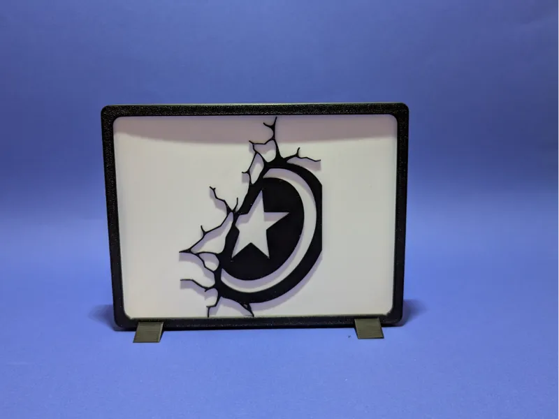 Captain America's shield wall art