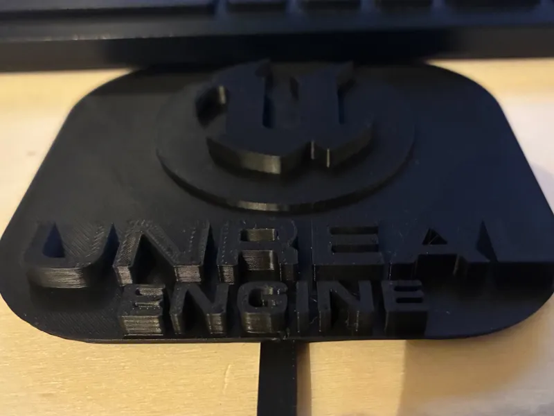 Logo Unreal Engine avec support