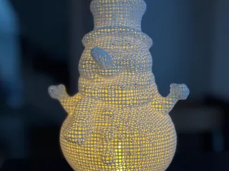 Snowman Lantern light Christmas and Winter decor