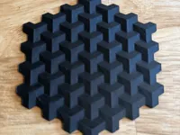 Dessous de verre illusion Cube - modèle 2 — photo 2