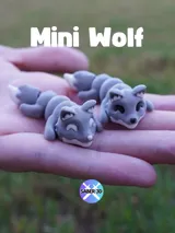 Артикулирана мини фигурка на вълк