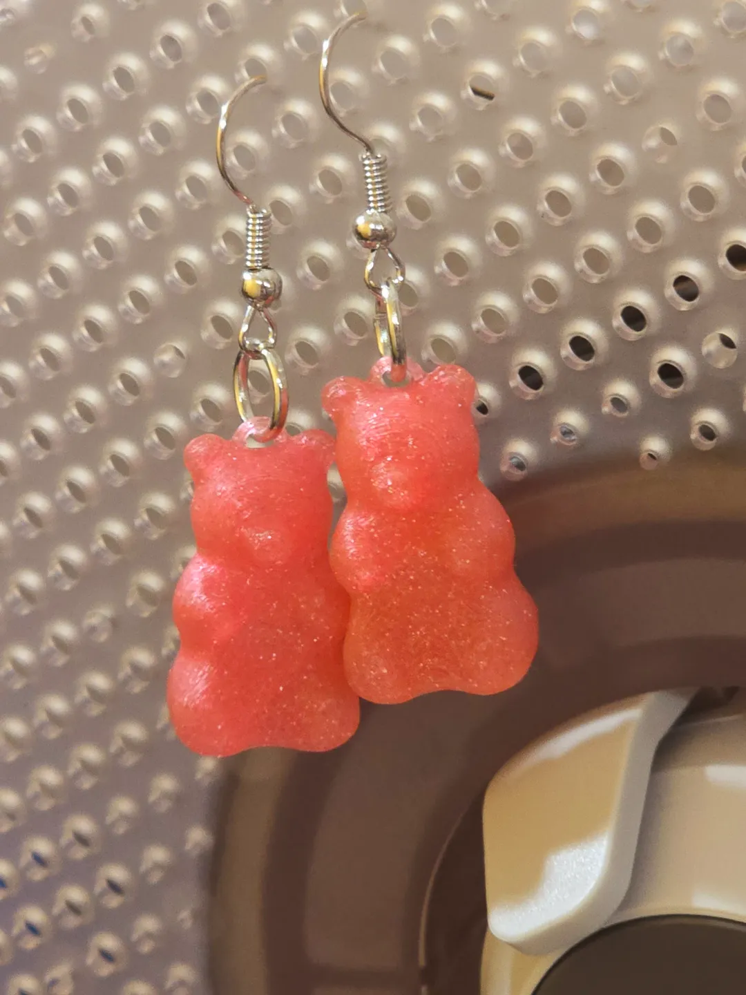 3D Gummy bear earrings VERSION 1 view 3