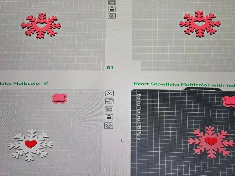 Heart Snowflakes