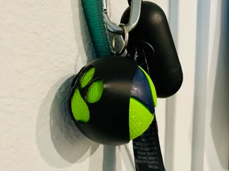 Dog Ball Holder Leash Attachment