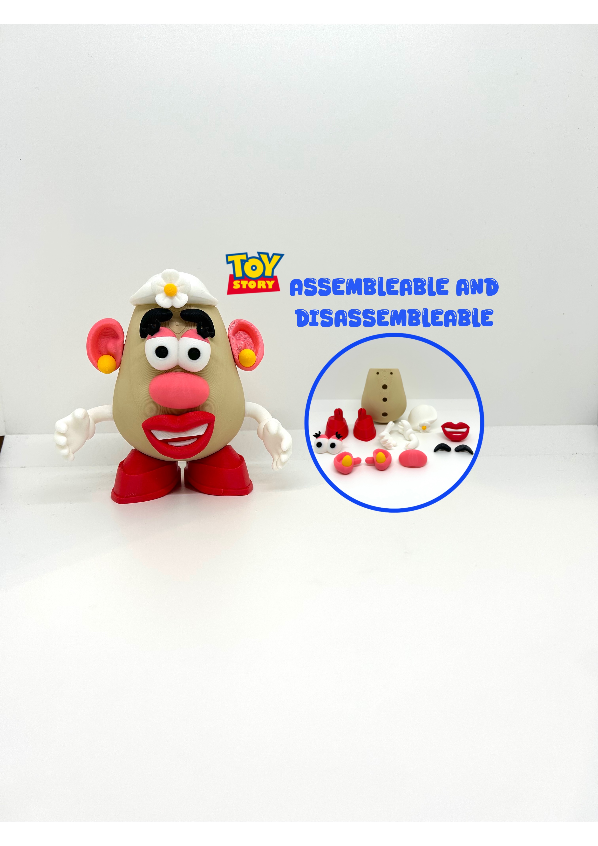 Miniatura 2 do modelo 3D Mrs. Potato - No AMS - Multi-part