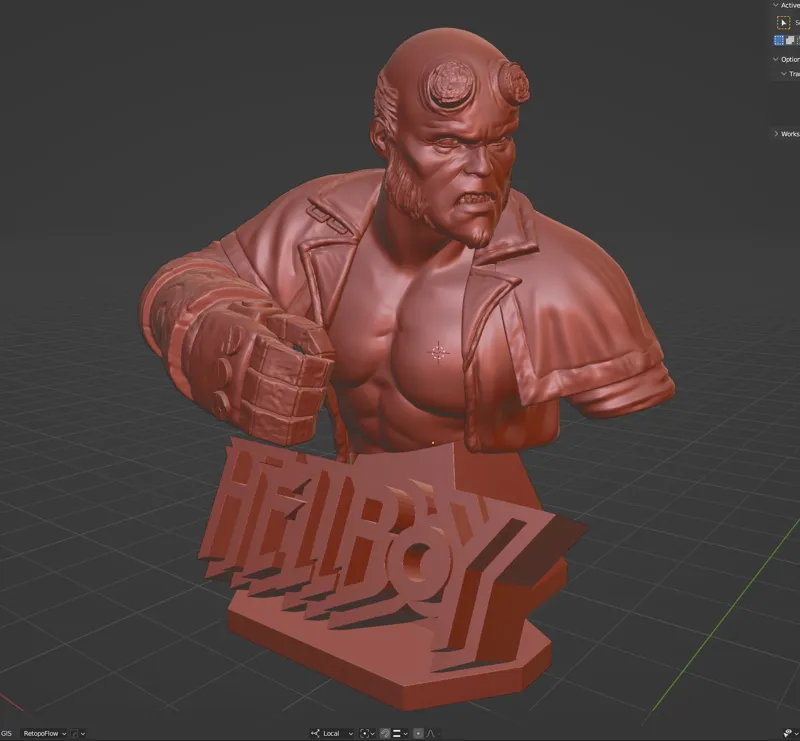 Hellboy Bust