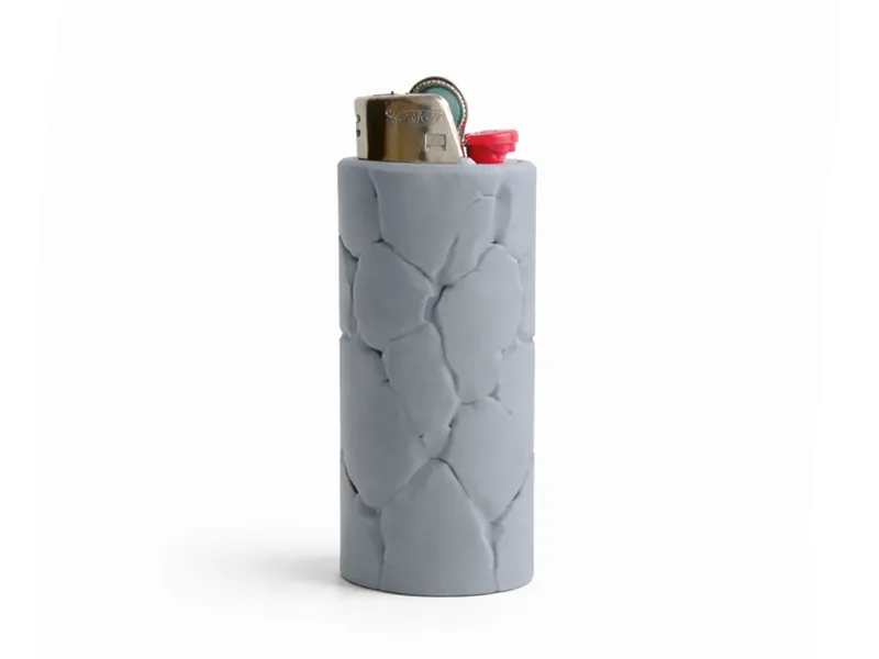 Bic Lighter Sleeve Cracked Stone