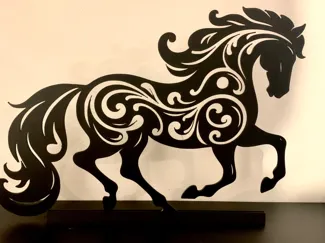 Décoration cheval stylisé