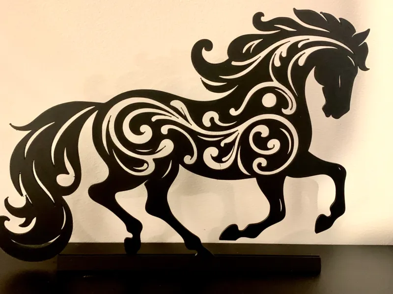 Décoration cheval stylisé