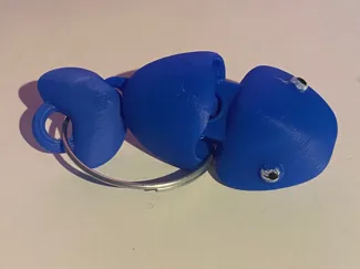 flexi fish keychain 60mm x 25mm