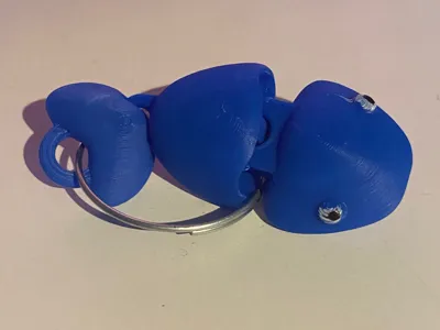 flexi fish keychain 60mm x 25mm