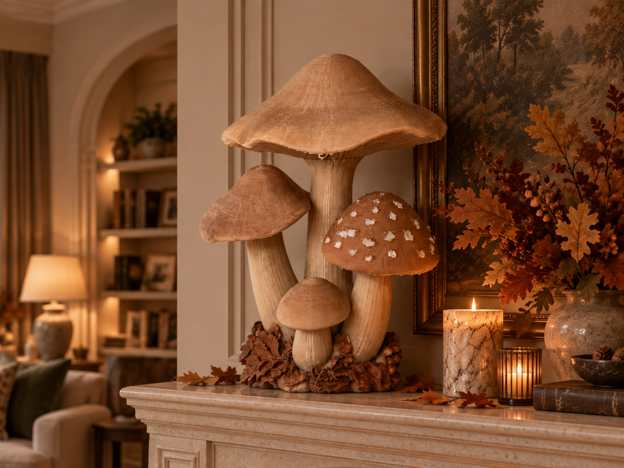 Woodland Quartet — 3D Printed Mushroom Decor. - 1