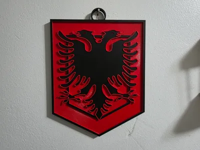 Shield of Albania Flag concept