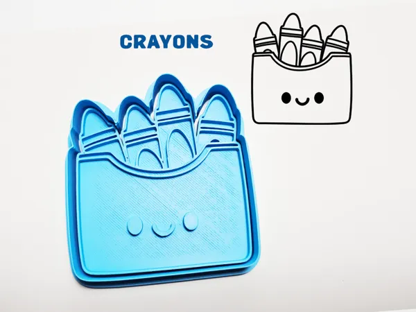 Emporte-pièce crayons de couleur