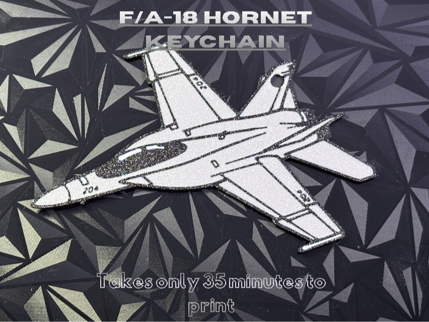 Mini F/A-18 Hornet Fighter Jet Keychain