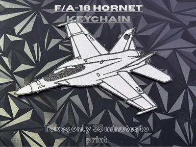 Mini F/A-18 Hornet Fighter Jet Keychain