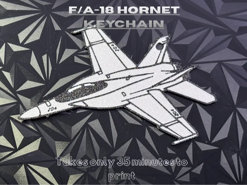 Mini F/A-18 Hornet Fighter Jet Keychain