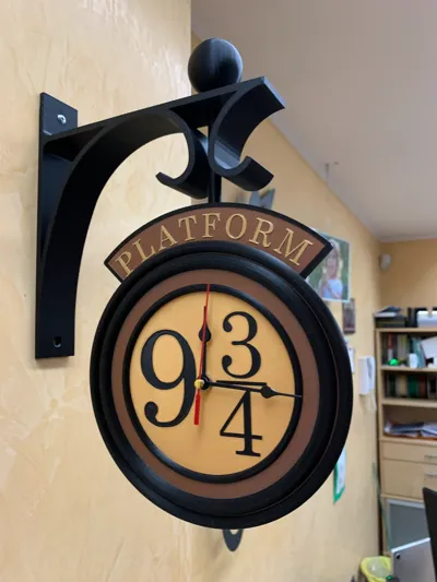 3Dプリント 9と3/4番線時計 ハリーポッター - 無料3Dモデル -MakerWorld