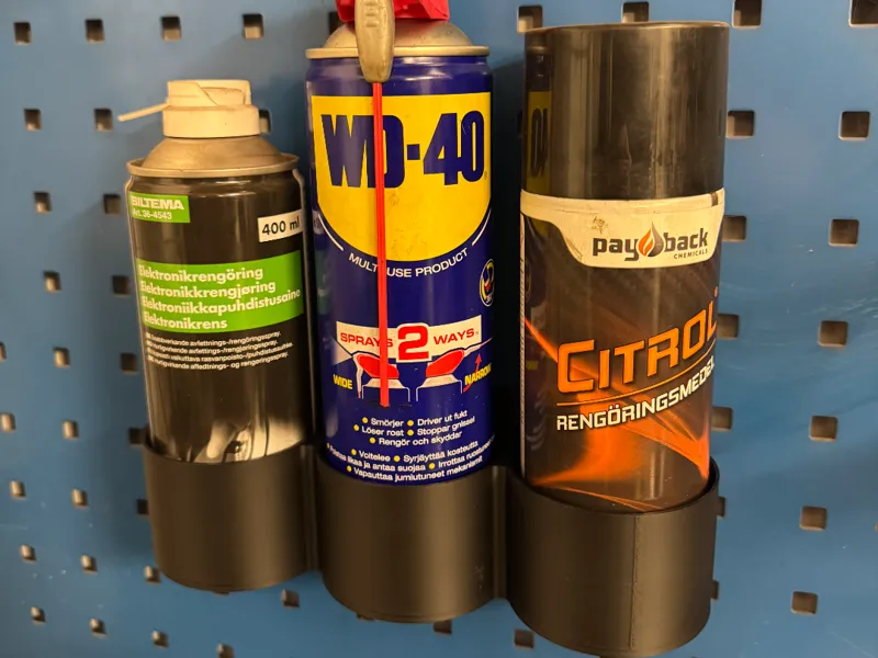 Spray Can Holder Wall Mounted (Updated) 