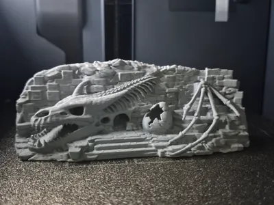 Dragon Skeleton Background