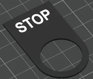 Stop button label