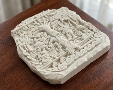 Modelo para impresión 3D: Códice Prehispánico del sueño de Lehi — vista de referencia 5