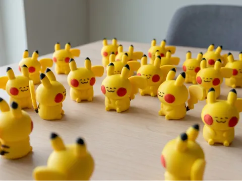 Figura decorativa: Chibi Pikachu Pokemon toy — referencia de MakerWorld