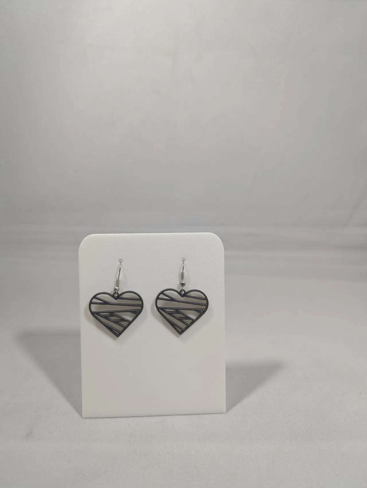 Mummy heart earrings view 3