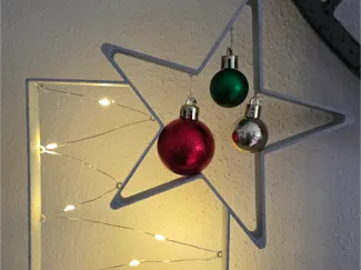 Weihnachtsstern-Rahmen für Deko