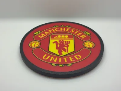 Manchester United Badge Coaster - Coloured