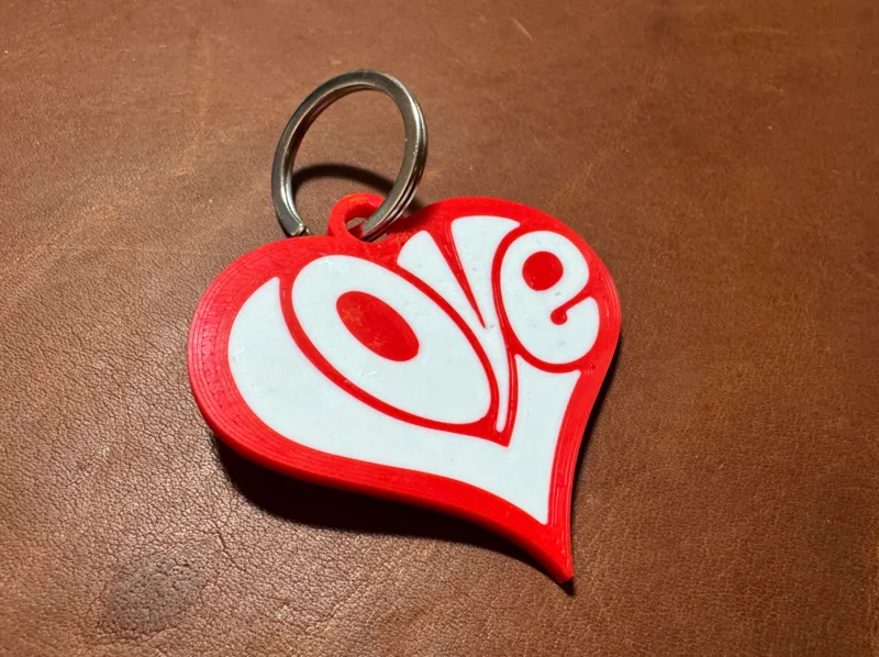 Heart Love Keychain