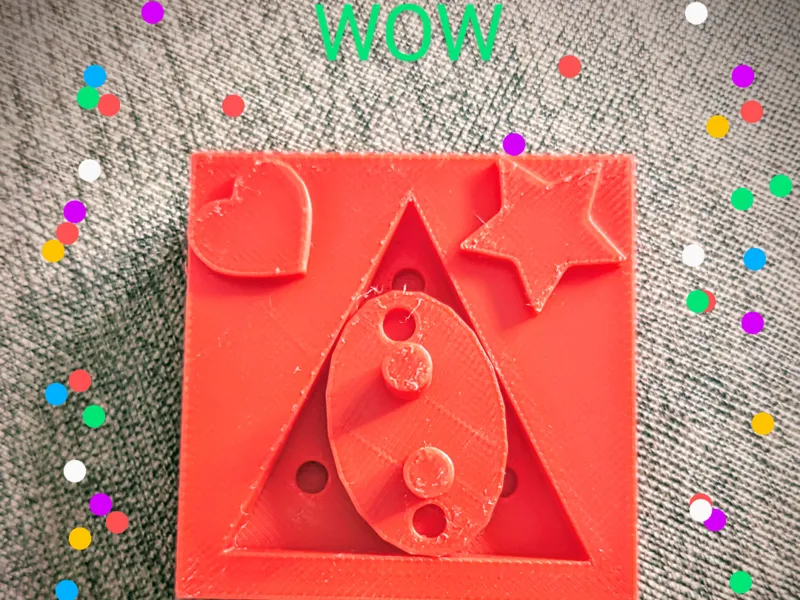 Heart and star turning clicker. Fun and satisfying