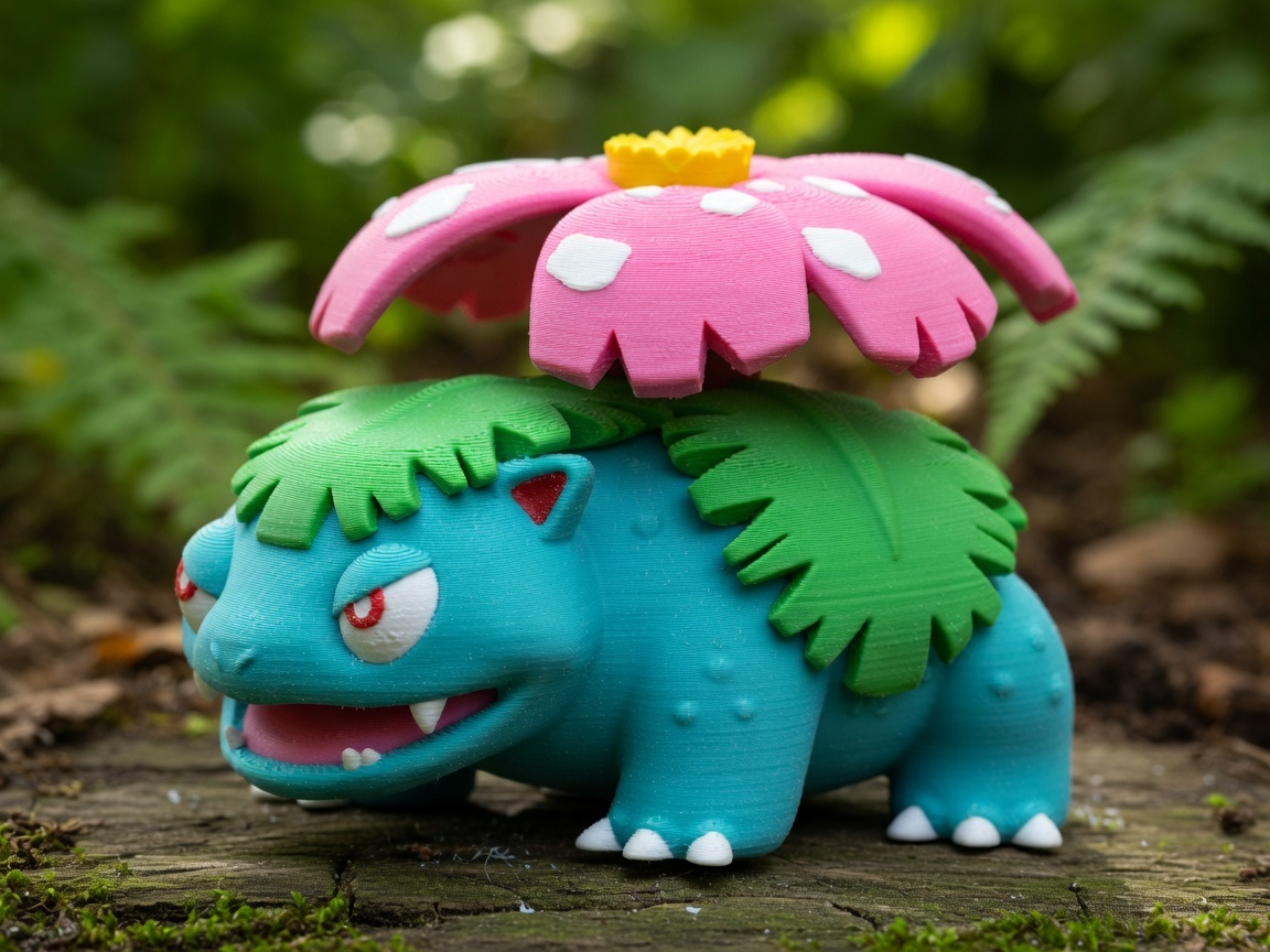 Venusaur Pokemon Figure Multi-Color Print
