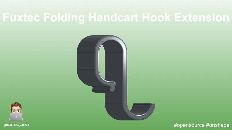 Simple Hook Extension for Fuxtec Folding Handcart