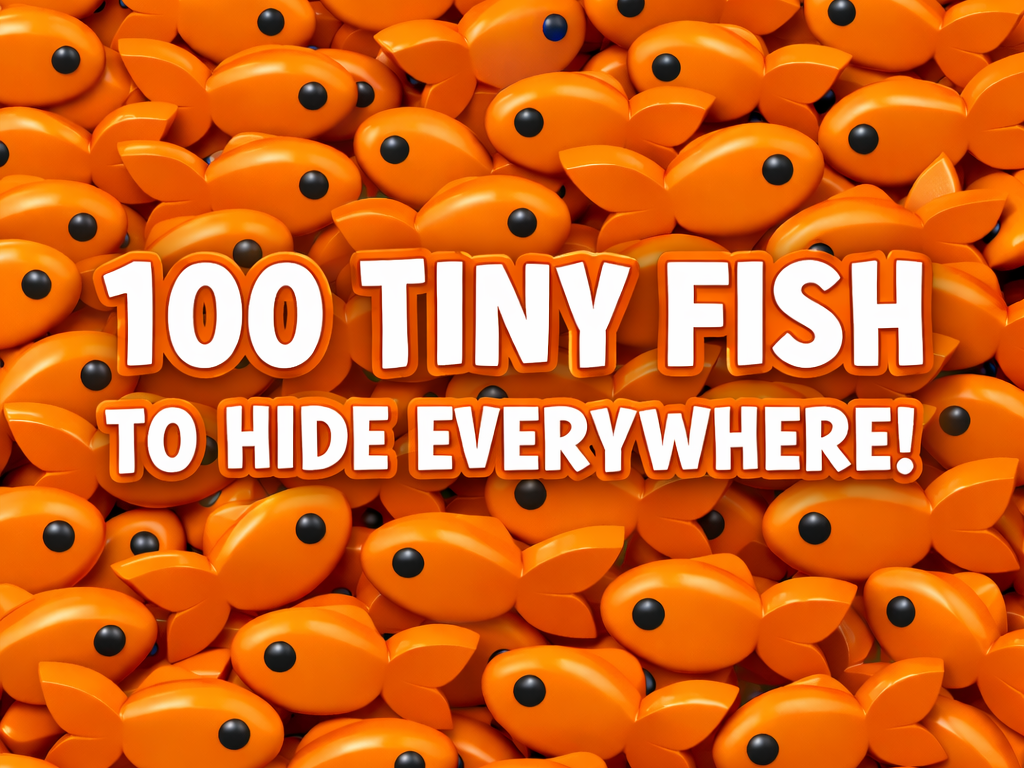 100 Tiny Fish to Hide Everywhere - Ultimate Prank