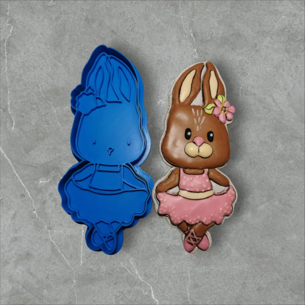 ballerina rabbit cutter by Lucashtek - MakerWorld