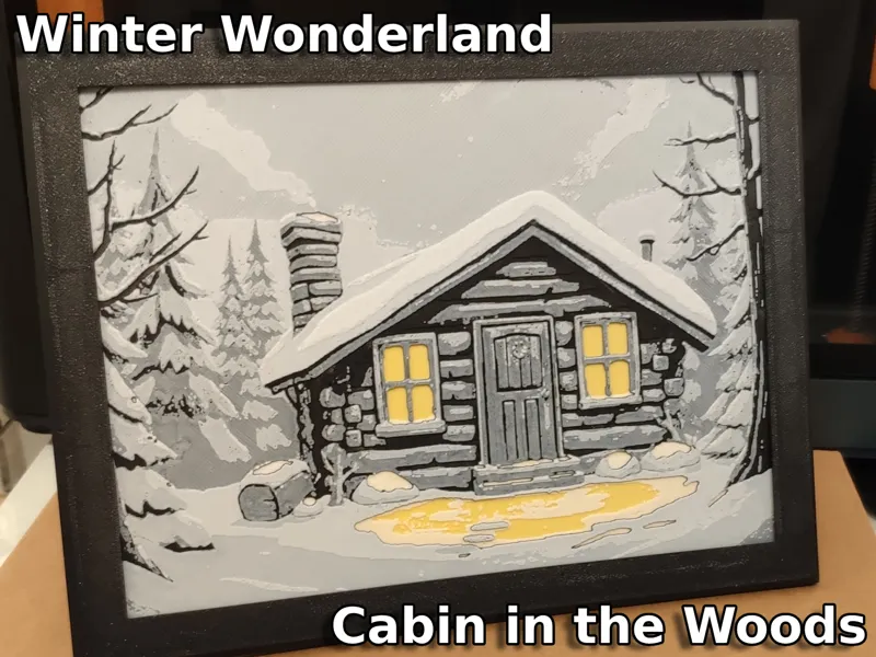 Winter-Wunderland #1 - Hütte im Wald