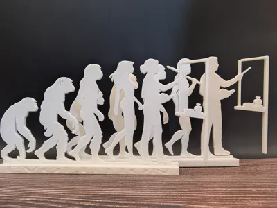 Teacher Evolution Silhouette