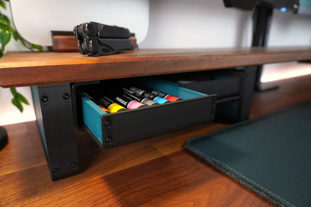 Desk Shelf Drawers By Foxwood - Free 3D Print Model - MakerWorld